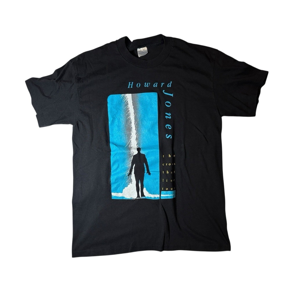 Vintage 1989 Howard‎ Jones Tour T Shirt The Cross That Line Tour XL